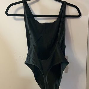 American Apparel Size S Lowback Thong Bodysuit